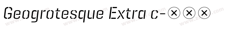 Geogrotesque Extra c字体转换